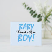 Carte Postale Fier maman Baby Boy Tshirts et cadeaux (Debout devant)