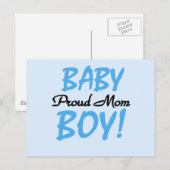 Carte Postale Fier maman Baby Boy Tshirts et cadeaux (Devant / Derrière)