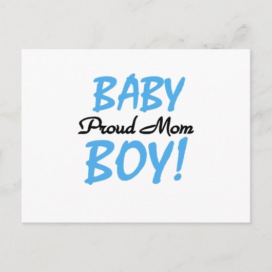 Carte Postale Fier maman Baby Boy Tshirts et cadeaux (Devant)
