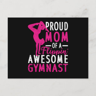Carte Postale Fier mère de fou gymnaste Funny Gym