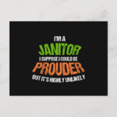 Carte Postale Fier Nettoyeurs de Janitor Service de nettoyage Ja (Devant)