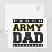 Carte Postale Fier papa de l'armée (Devant / Derrière)