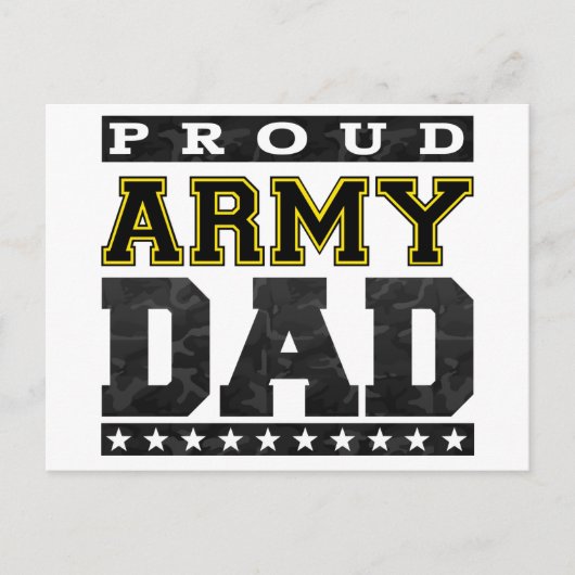 Carte Postale Fier papa de l'armée (Devant)