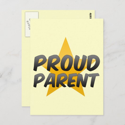 Carte Postale Fier parent (Devant / Derrière)