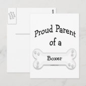 Carte Postale Fier parent de la boîte (Devant / Derrière)