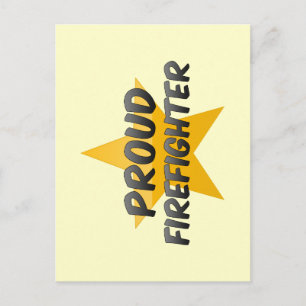 Carte Postale Fier pompier