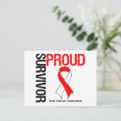 Carte Postale Fier Survivant - Cancer oral (Debout devant)