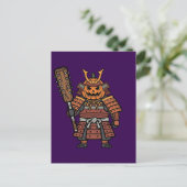 Carte Postale Fierce Pumpkin Samurai Warrior with Kanabo Club Il (Debout devant)