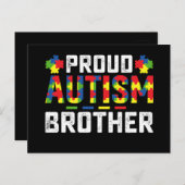Carte Postale Fière Autisme Fraternité Sensibilisation Famille A (Devant / Derrière)