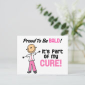 Carte Postale Fière D'Être Bauds Cancer Du Sein Figure (Debout devant)