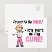 Carte Postale Fière D'Être Bauds Cancer Du Sein Figure (Devant / Derrière)