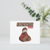 Carte Postale Fière escouade de pompiers (Debout devant)