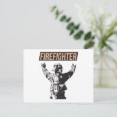 Carte Postale Fière escouade de pompiers (Debout devant)