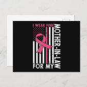 Carte Postale Fière famille Cancer du sein guerrière Mère-en-Bel (Devant / Derrière)