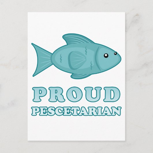 Carte Postale Fière Pescétarienne (Devant)