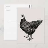 Carte Postale Fière petite poule ! (Devant / Derrière)