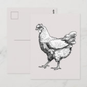 Carte Postale Fière petite poule ! (Devant / Derrière)