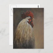 Carte postale Fière Rooster Bird Art (Devant / Derrière)