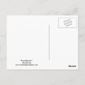 Carte postale Fière Rooster Bird Art (Dos)