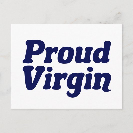 Carte Postale Fière Vierge chrétienne Abstinence (Devant)