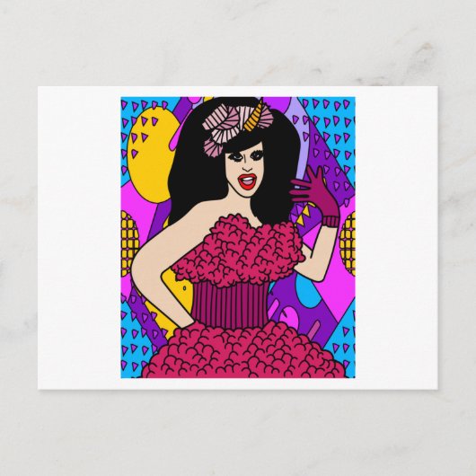 Carte Postale Fiers Drag Queen inspiré (Devant)