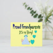 Carte Postale Fiers grands-parents "C'est un garçon" (Debout devant)