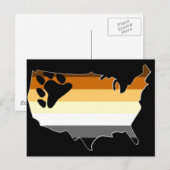 Carte Postale Fierté à l'ours des États-Unis (Devant / Derrière)