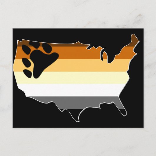 Carte Postale Fierté à l'ours des États-Unis (Devant)