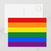 Carte Postale Fierté arc-en-ciel (Devant / Derrière)