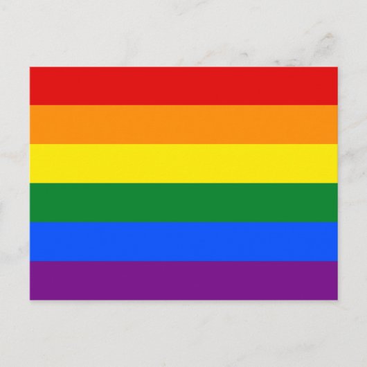 Carte Postale Fierté arc-en-ciel (Devant)