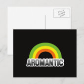 Carte Postale Fierté aromantique (Devant / Derrière)