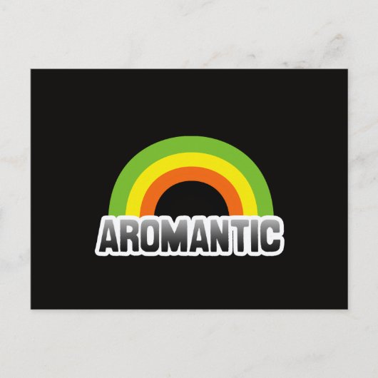 Carte Postale Fierté aromantique (Devant)