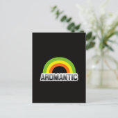 Carte Postale Fierté aromantique (Debout devant)