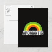 Carte Postale Fierté aromantique (Devant / Derrière)
