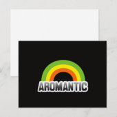 Carte Postale Fierté aromantique (Devant / Derrière)