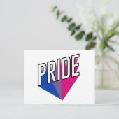 Carte Postale Fierté bisexuelle éclatée (Debout devant)