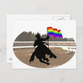 Carte Postale Fierté cowboy GLBT (Devant / Derrière)