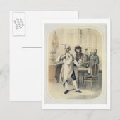 Carte Postale Fierté dans la Cuisine, d'une série d'empreintes d (Devant / Derrière)