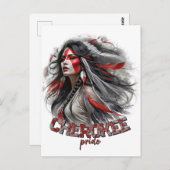Carte Postale Fierté de Cherokee (Devant / Derrière)
