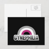 Carte Postale Fierté de la gynéphilie (Devant / Derrière)