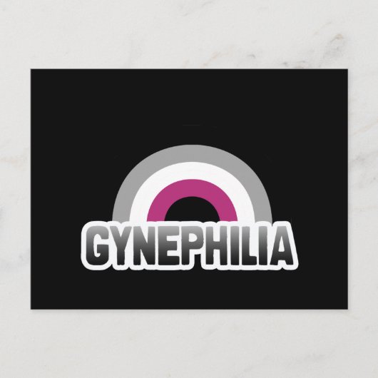 Carte Postale Fierté de la gynéphilie (Devant)
