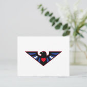 Carte Postale Fierté de l'aigle en cuir (Debout devant)