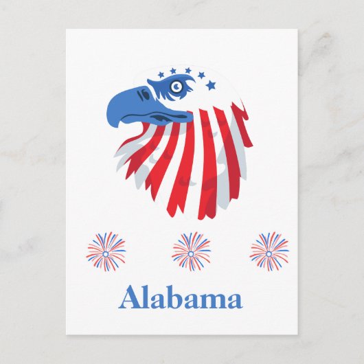 Carte Postale Fierté de l'Alabama (Devant)