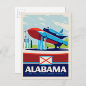 Carte Postale Fierté de l'État | Alabama (Devant / Derrière)
