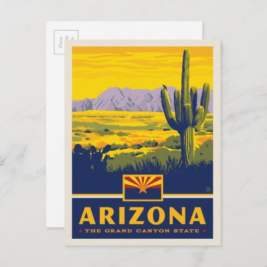 Carte Postale Fierté de l'État | Arizona (Devant / Derrière)