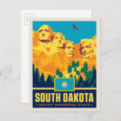 Carte Postale Fierté de l'État | Dakota du Sud (Devant / Derrière)