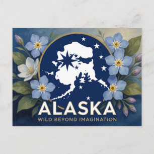 Carte Postale Fierté de l'État d'Alaska ✦ Patrimoine de la derni
