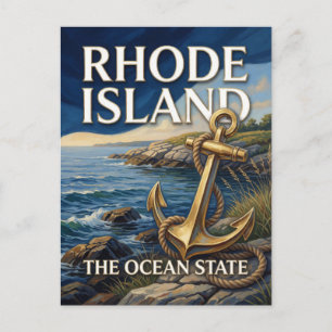 Carte Postale Fierté de l'État de Rhode Island ⚓ Nouvelle-Anglet