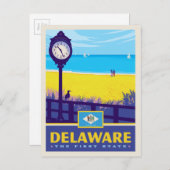 Carte Postale Fierté de l'État | Delaware (Devant / Derrière)