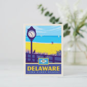 Carte Postale Fierté de l'État | Delaware (Debout devant)